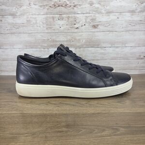 ECCO Men's Soft 7 City Sneakers in night sky blue leather Size 12- 12.5 EU46